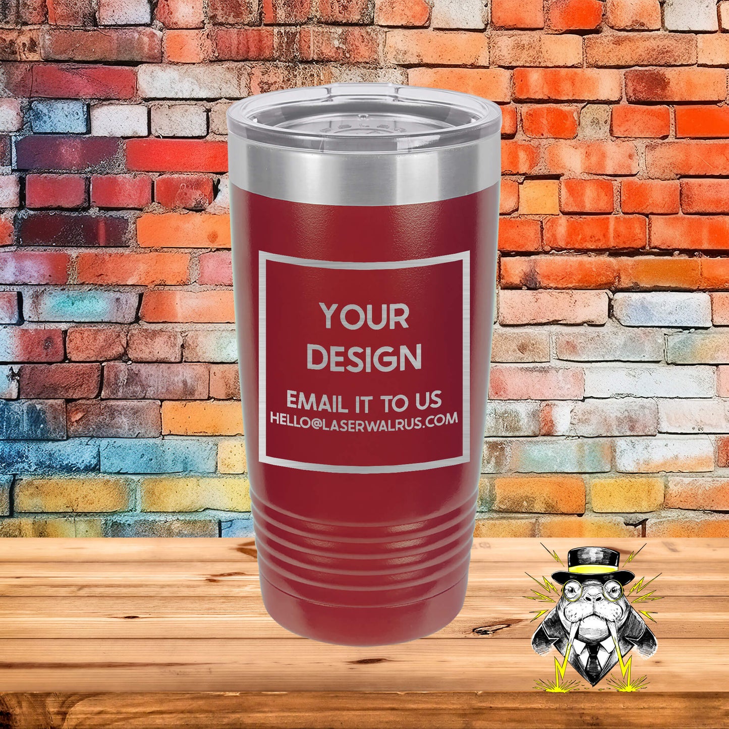 Custom Design Engraved Tumblers - 6 pieces