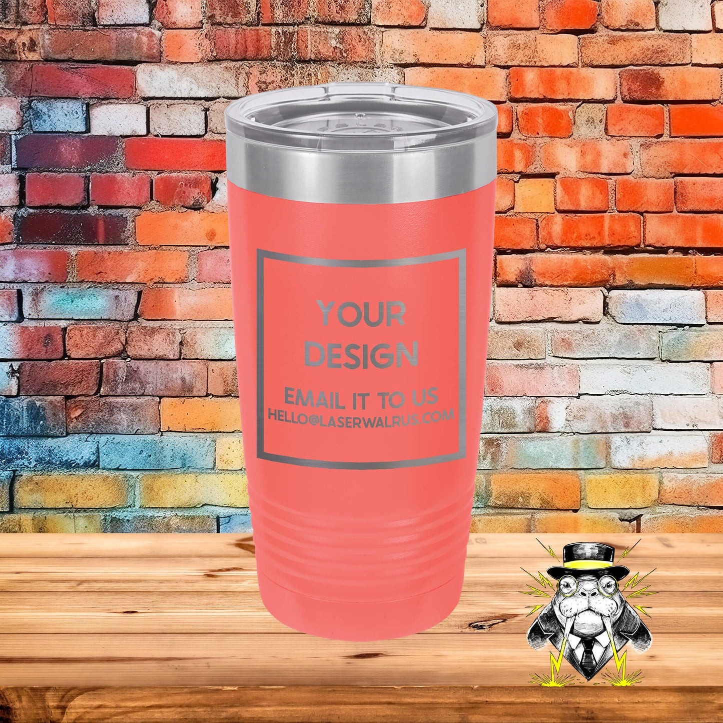 Custom Design Engraved Tumblers - 6 pieces