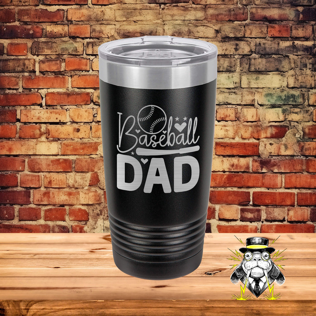 Baseball Dad Engraved Tumbler