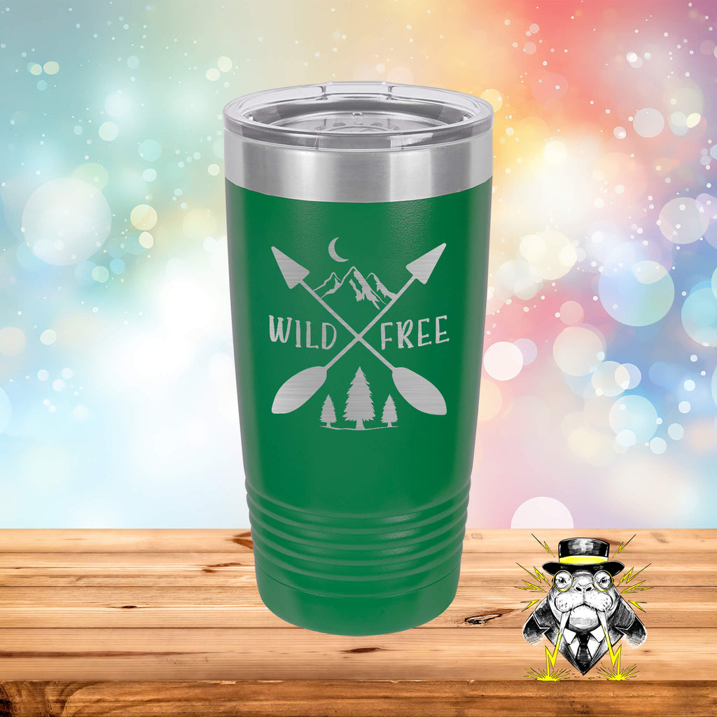 Wild and Free Engraved Tumbler