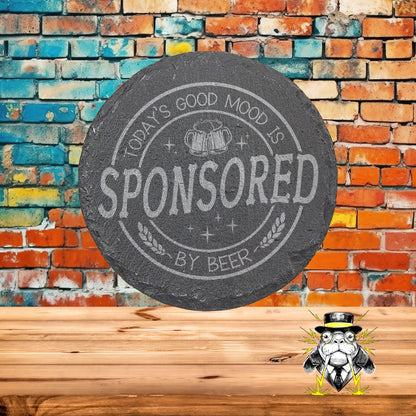 Beer Mixed Set of 4 Engraved Coasters