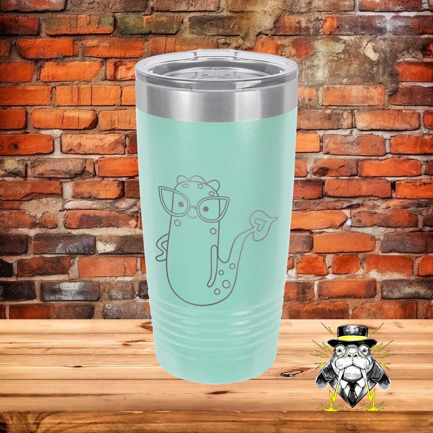 Studious Monster Engraved Tumbler