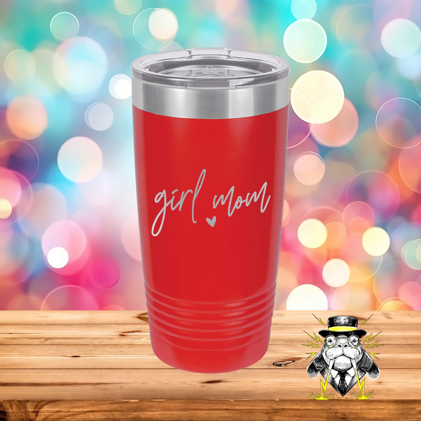 Girl Mom Engraved Tumbler