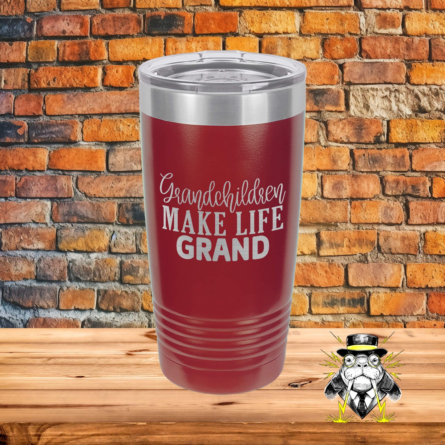 Grandchildren Make Life Grand Engraved Tumbler