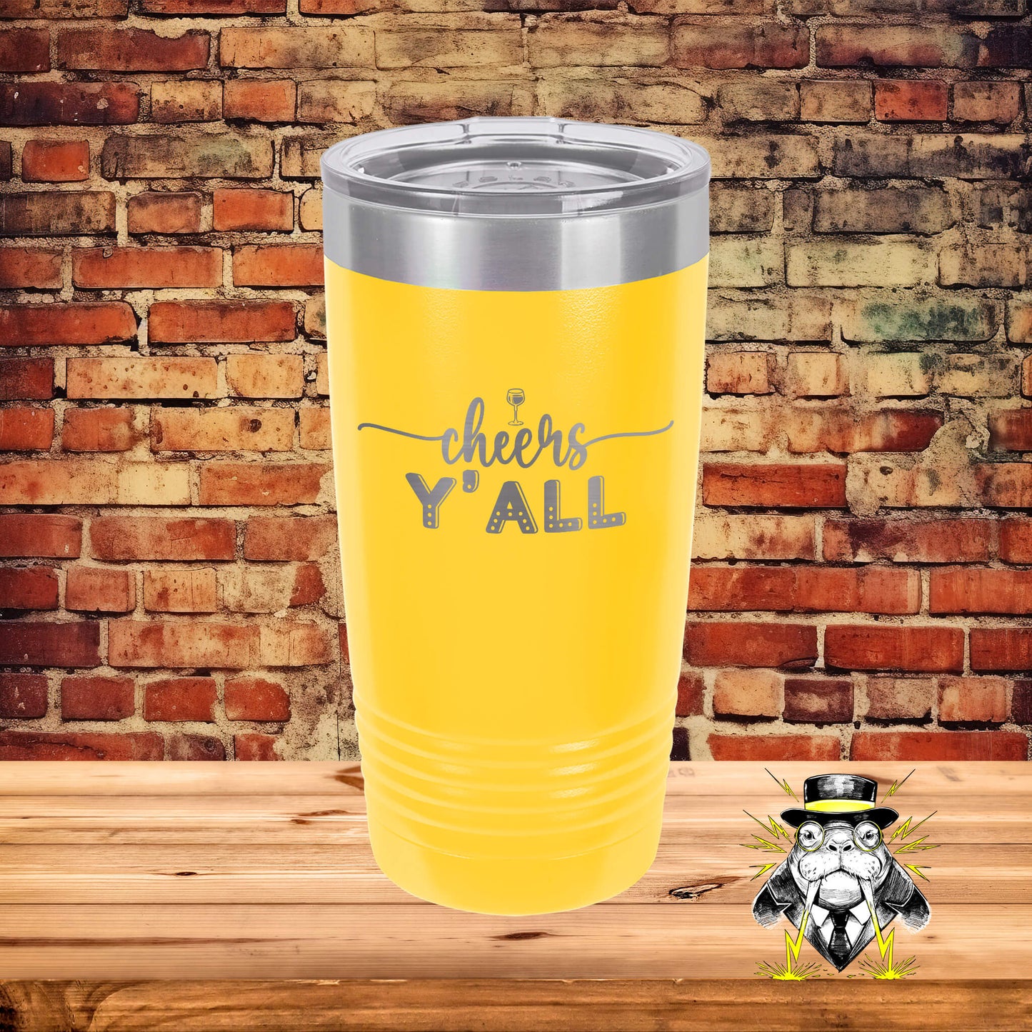 Cheers Ya'll Engraved Tumbler