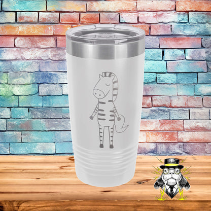 Zebra Engraved Tumbler