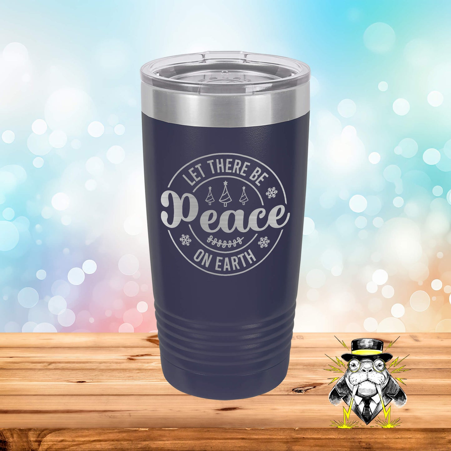 Let There be Peace on Earth Engraved Tumbler