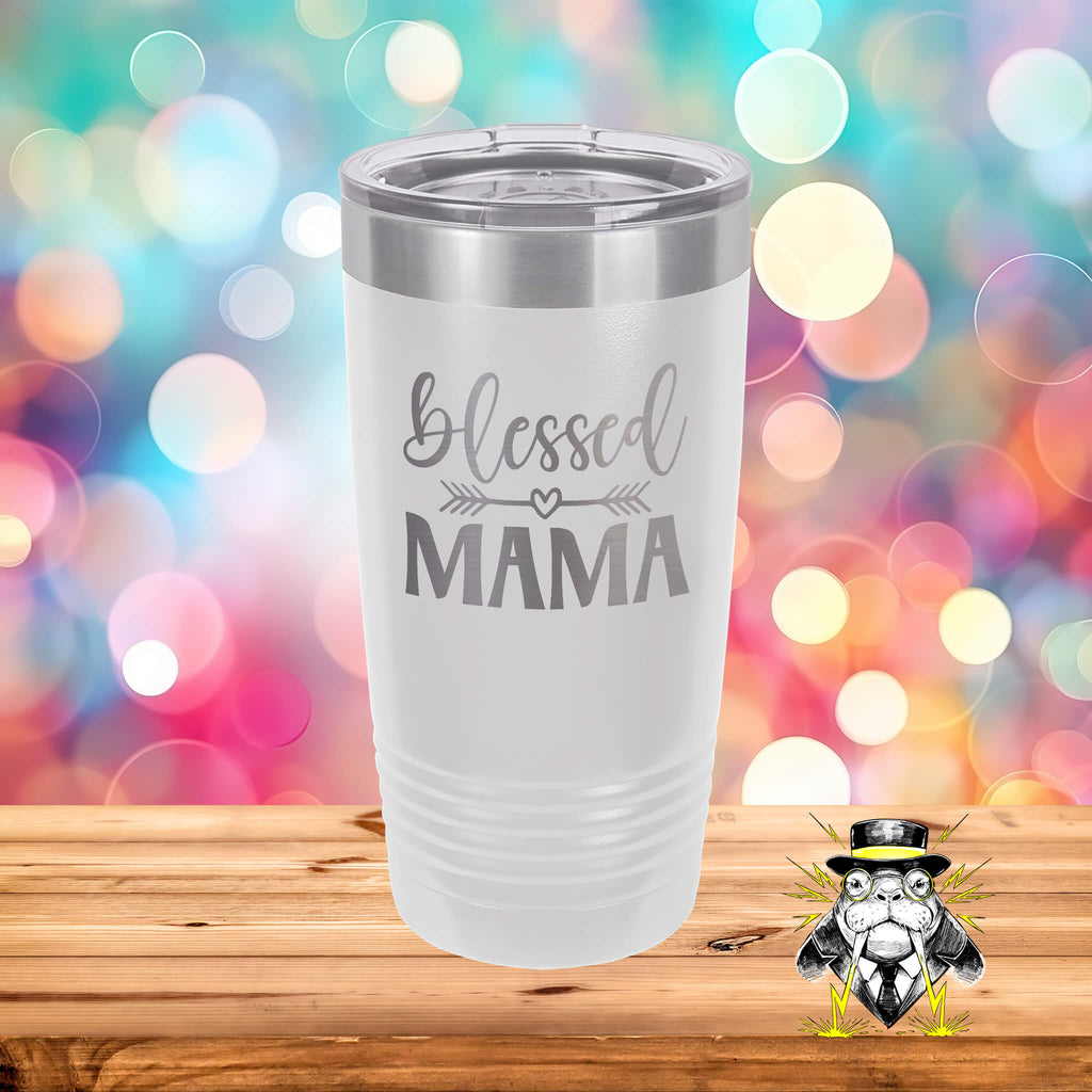 Blessed Mama Engraved Tumbler