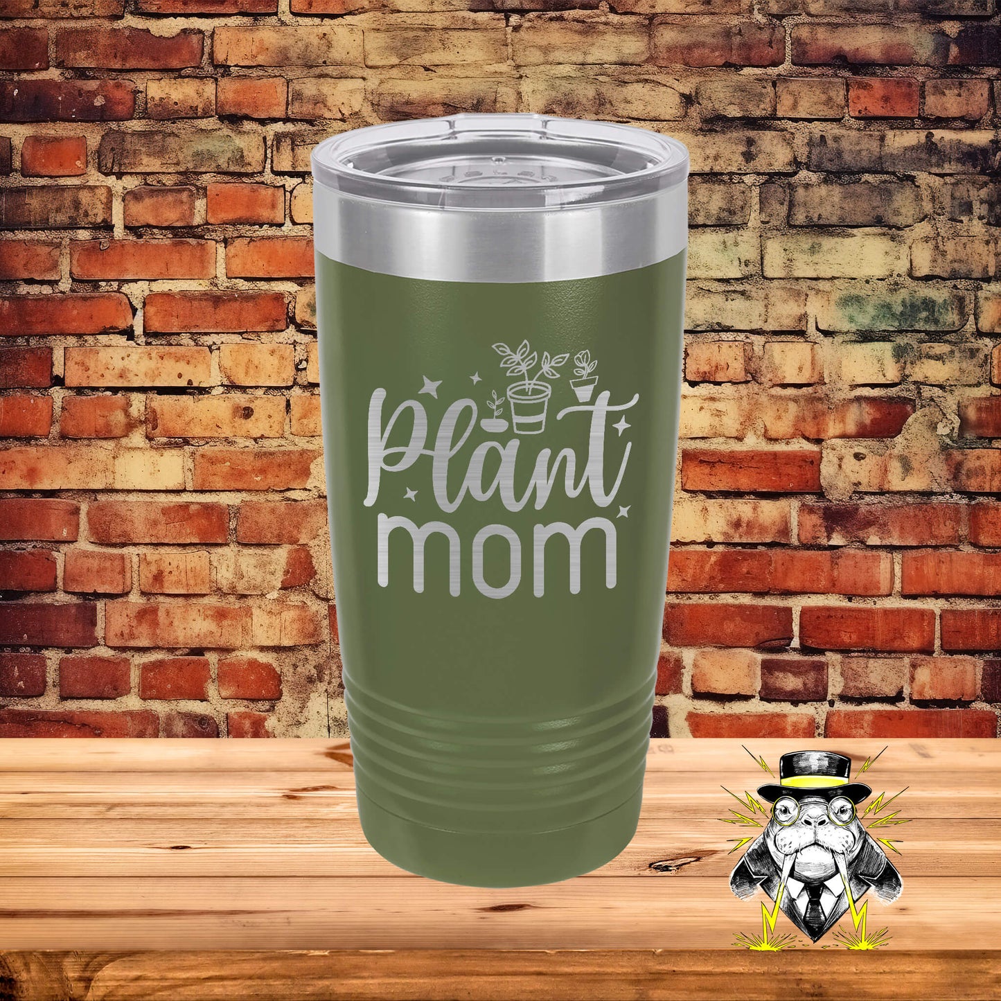 Plant Mom Engraved Tumbler