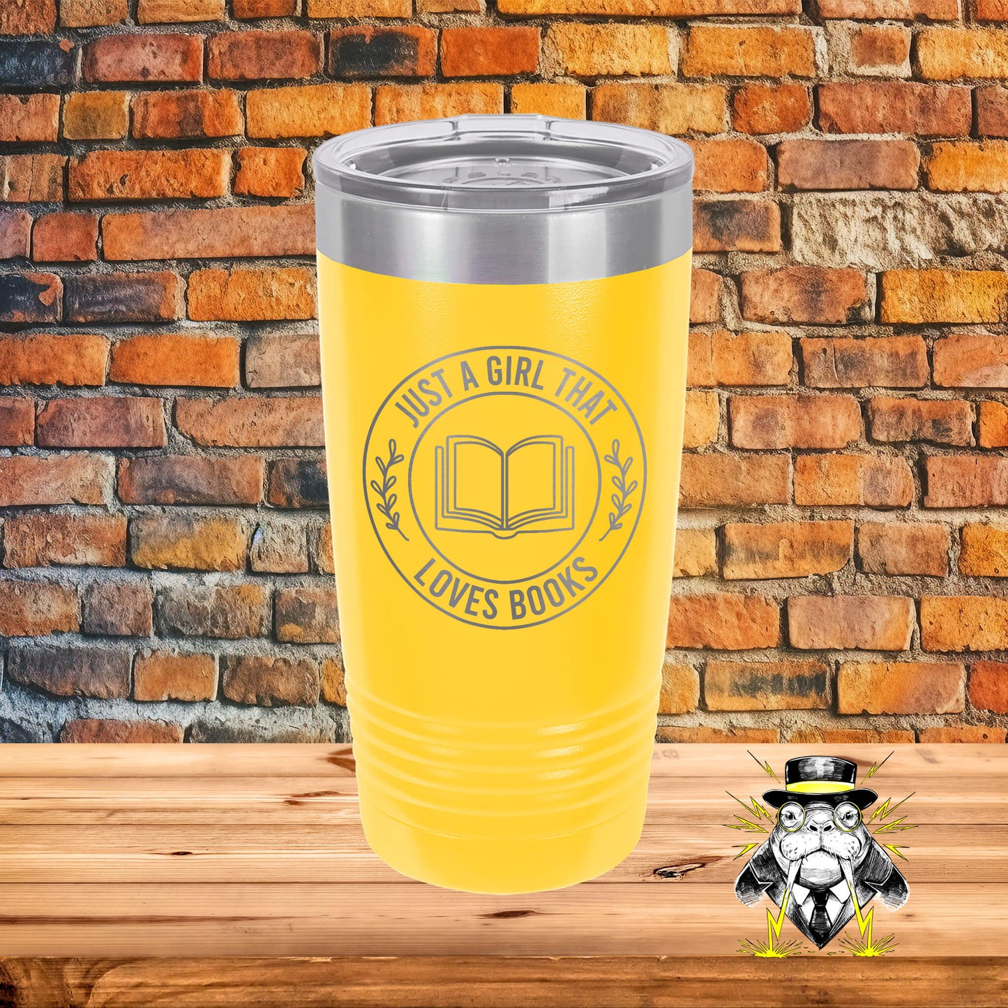 Just a Girl That Loves Books Engraved Tumbler