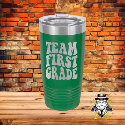 Retro Team First Grade Engraved Tumbler