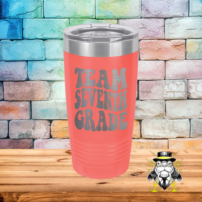 Retro Team Seventh Grade Engraved Tumbler