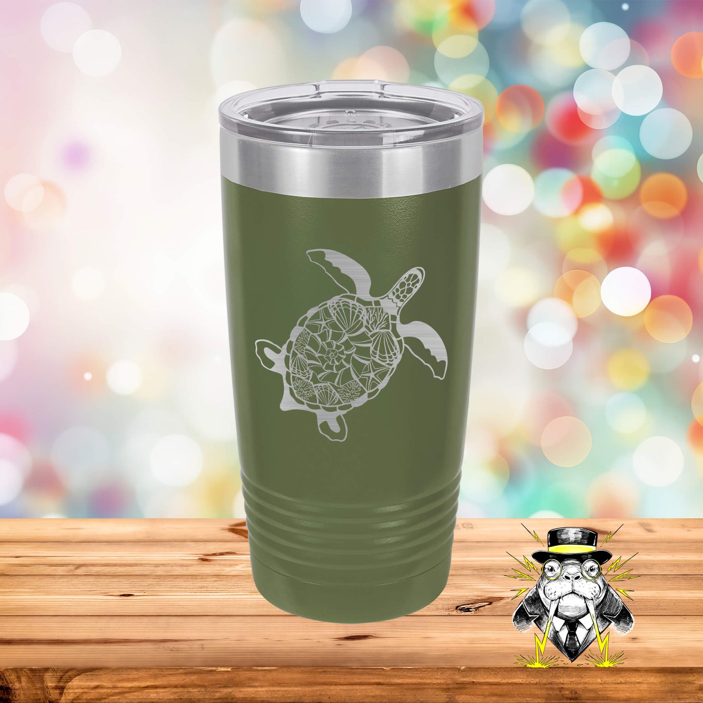 Sea Turtle Engraved Tumbler