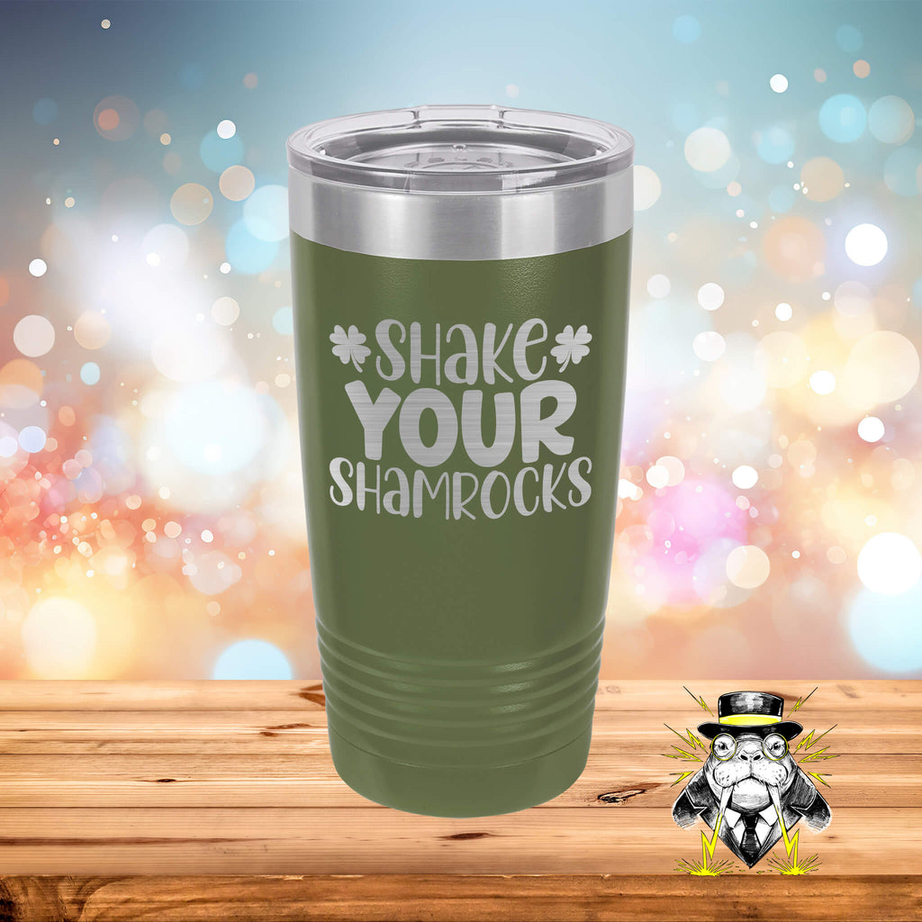 Shake Your Shamrocks Engraved Tumbler