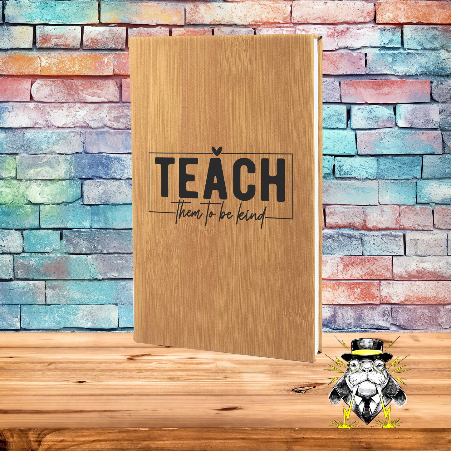 Teach Them to Be Kind Engraved Leatherette Journal