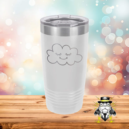 Happy Cloud Engraved Tumbler