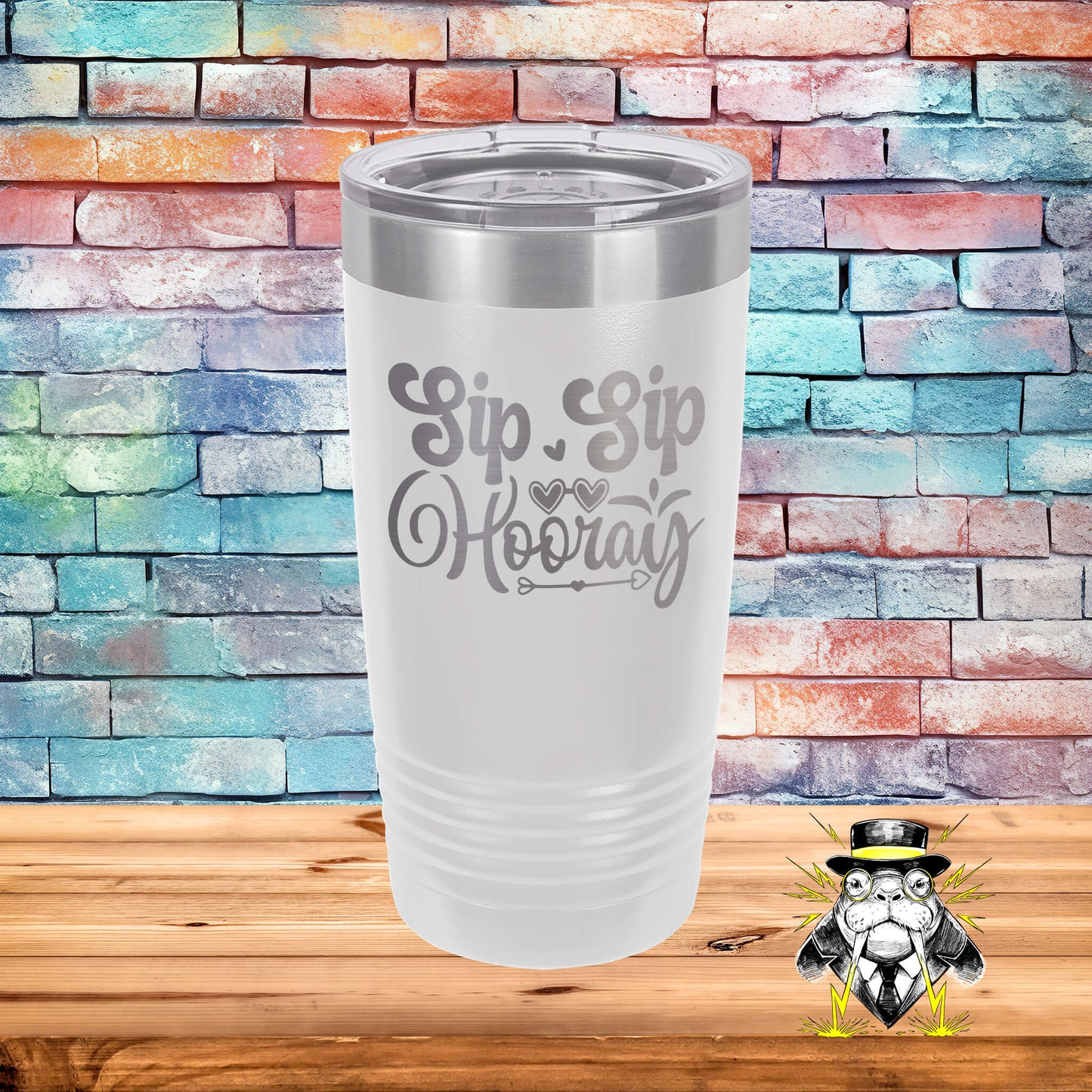 Sip Sip Hooray Engraved Tumbler