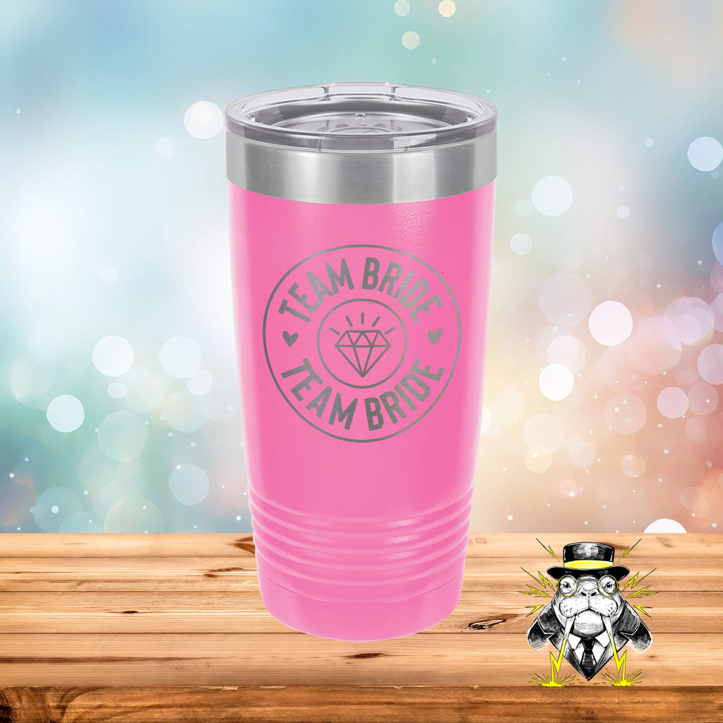 Team Bride with Diamond Engraved Tumbler