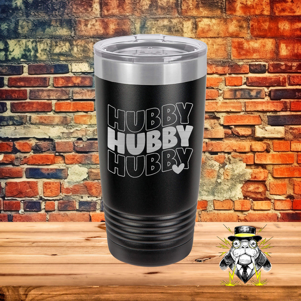 Repetitive Hubby Engraved Tumbler