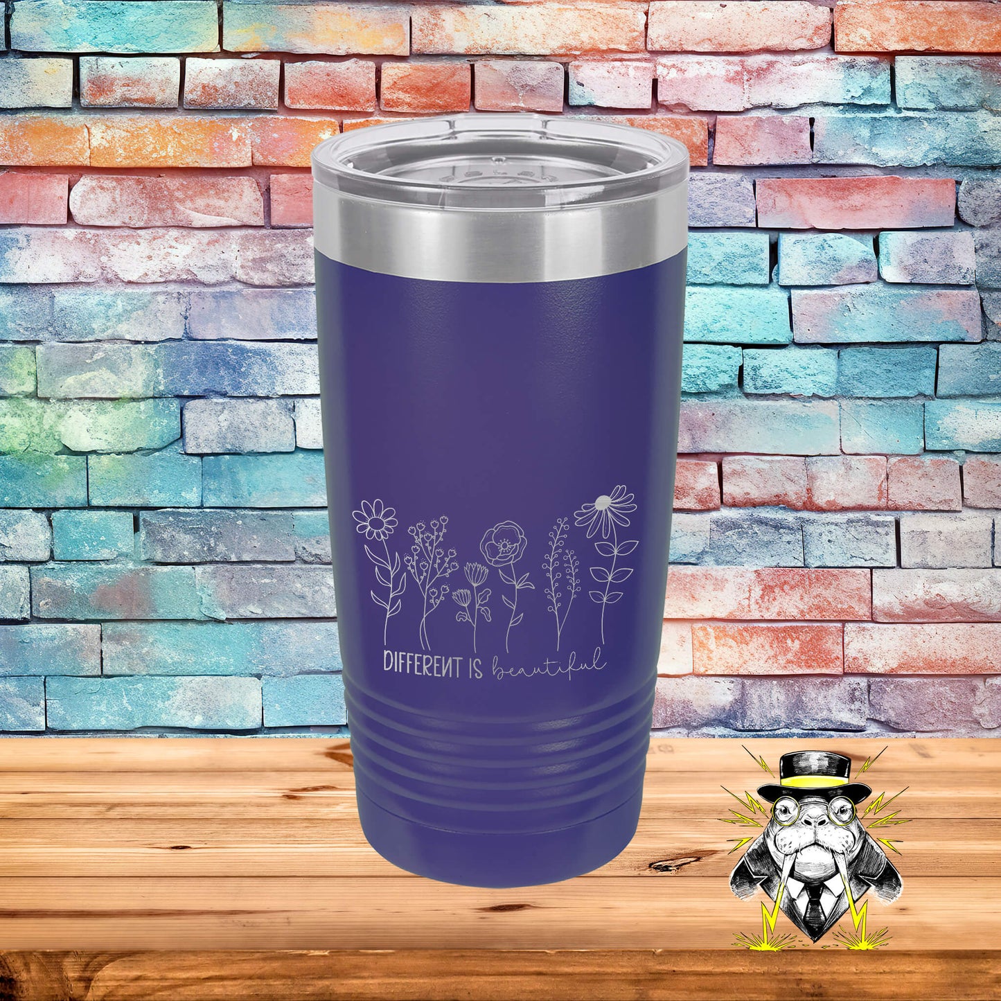 Different is Beautiful Engraved Tumbler