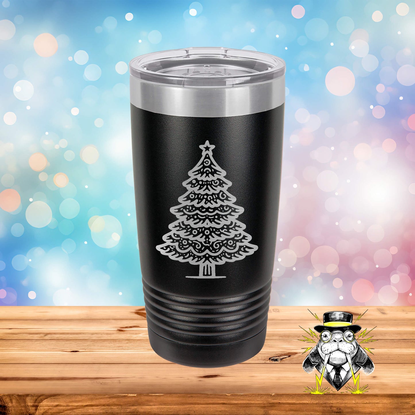 Christmas Tree 3 Engraved Tumbler