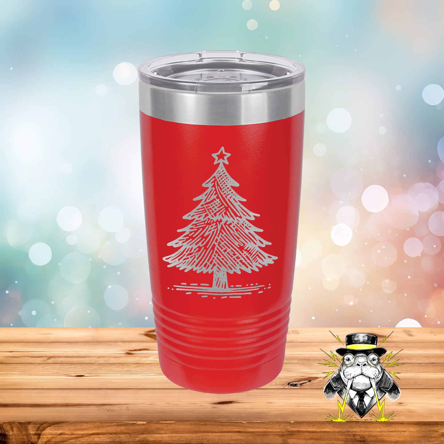 Christmas Tree 7 Engraved Tumbler