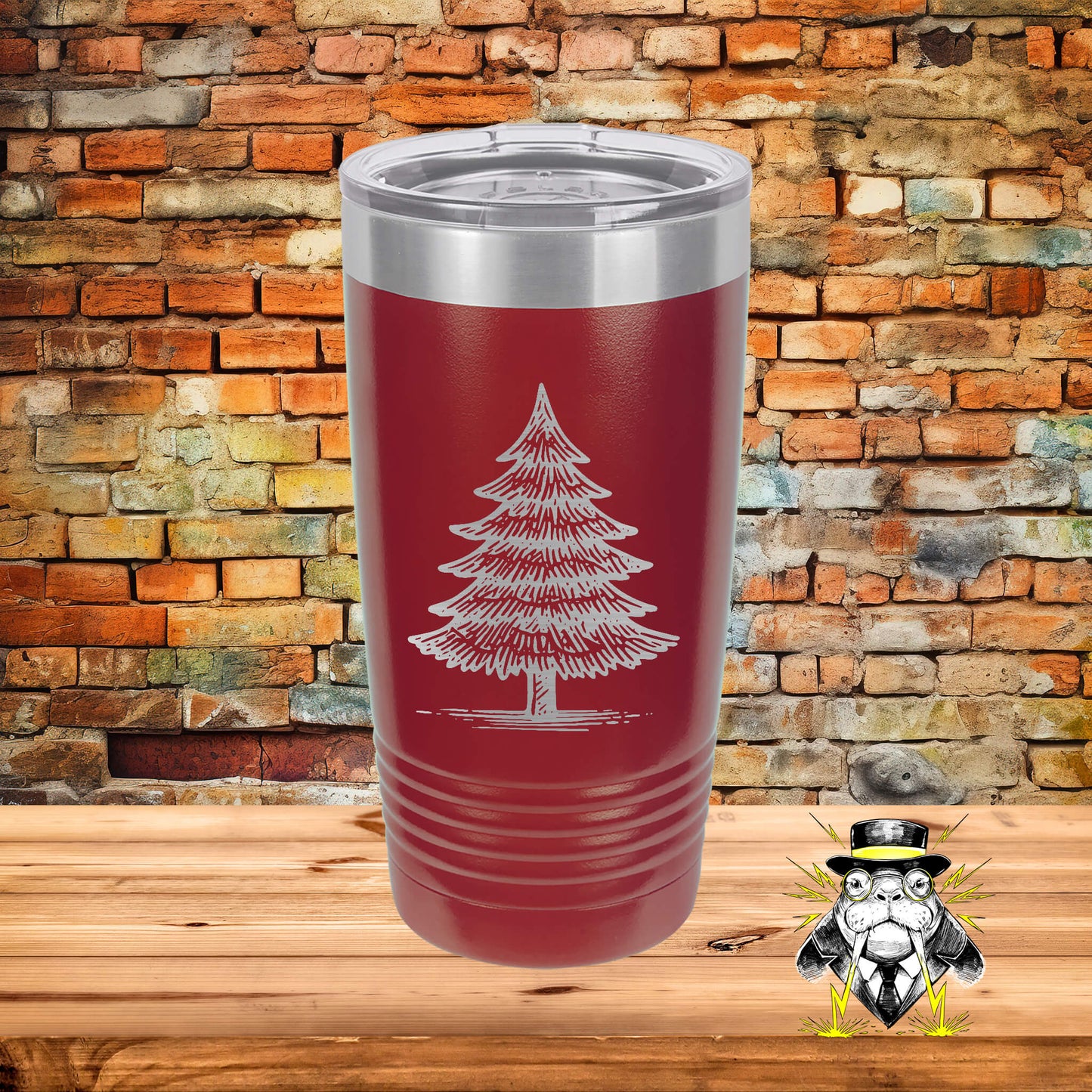 Christmas Tree 8 Engraved Tumbler