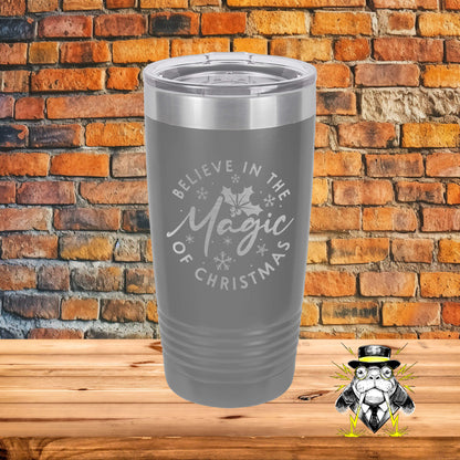 Believe in the Magic of Christmas Circular Engraved Tumbler