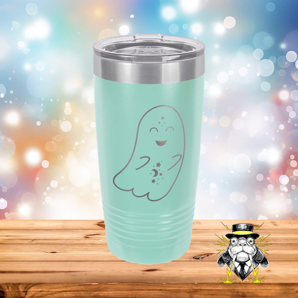 Ghost Engraved Tumbler