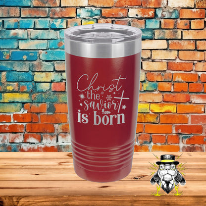 Christ the Savior is Born Engraved Tumbler