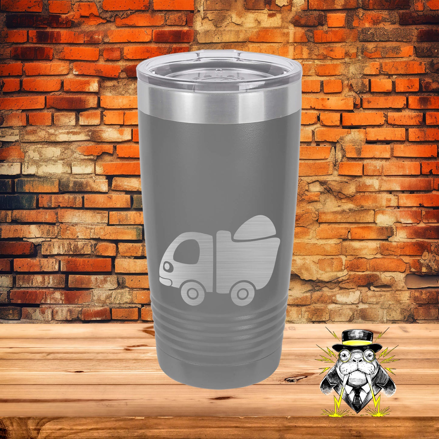 Truck Engraved Tumbler