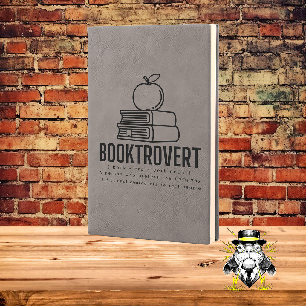 Booktrovert Engraved Leatherette Journal