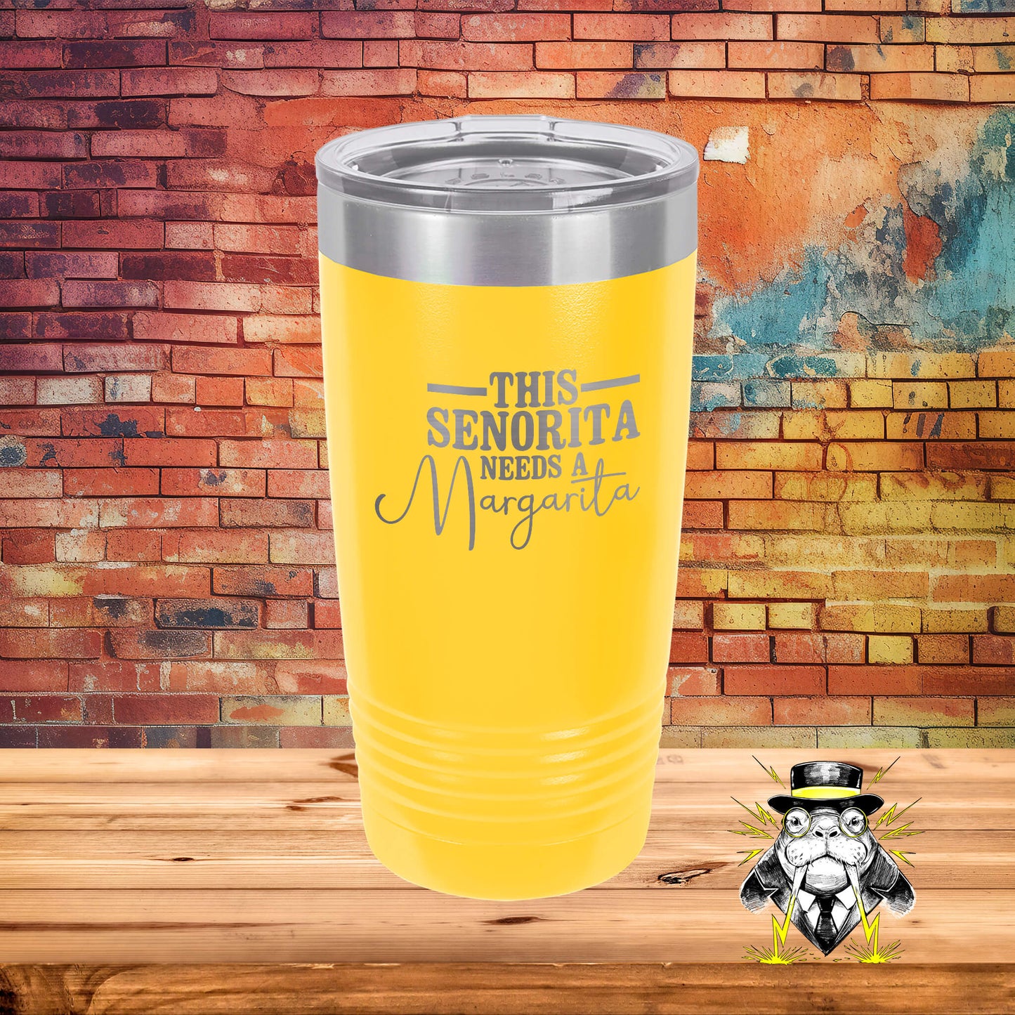 This Senorita Needs a Margarita Engraved Tumbler