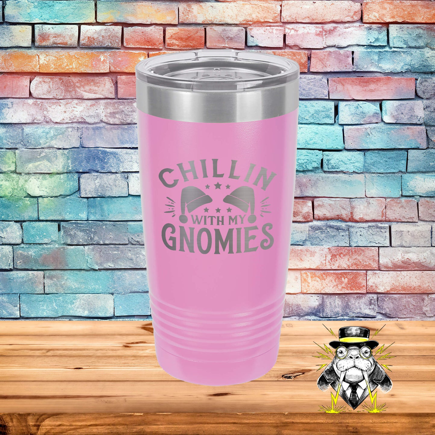 Chillin with My Gnomies Engraved Tumbler