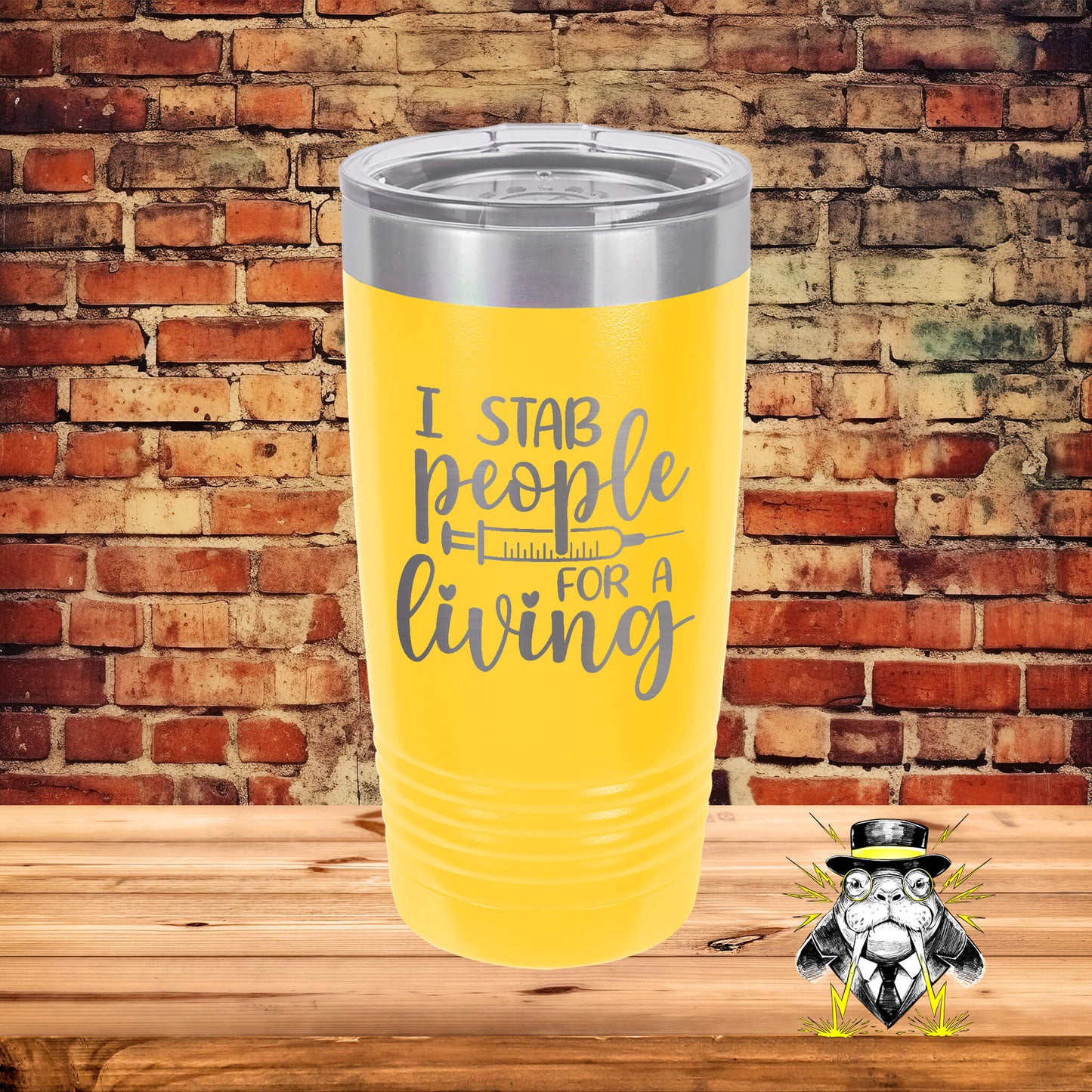 I Stab People for a Living Engraved Tumbler
