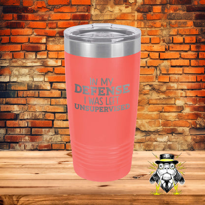 In My Defense Engraved Tumbler