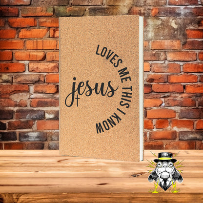 Jesus Loves Me This I Know Engraved Leatherette Journal