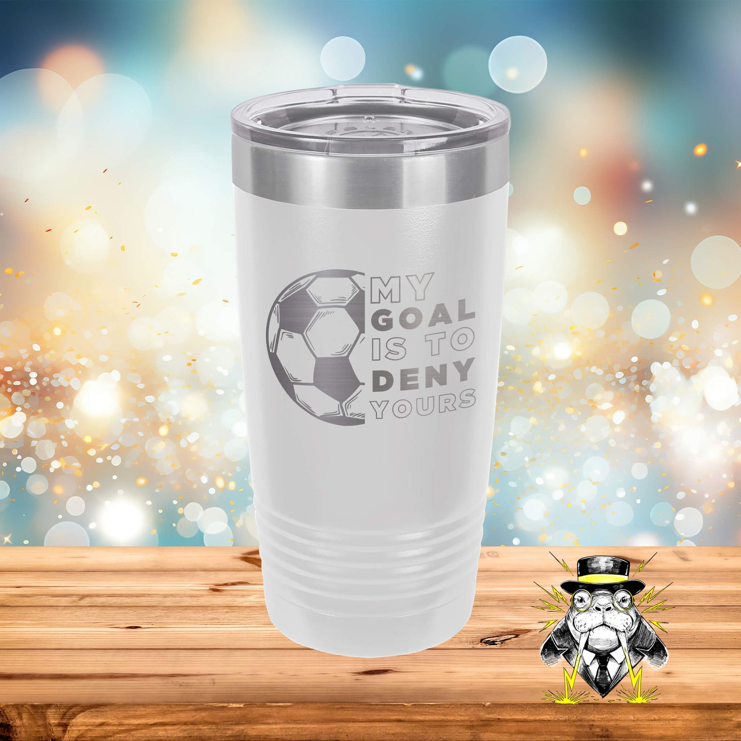 My Goal is to Deny Yours Engraved Tumbler
