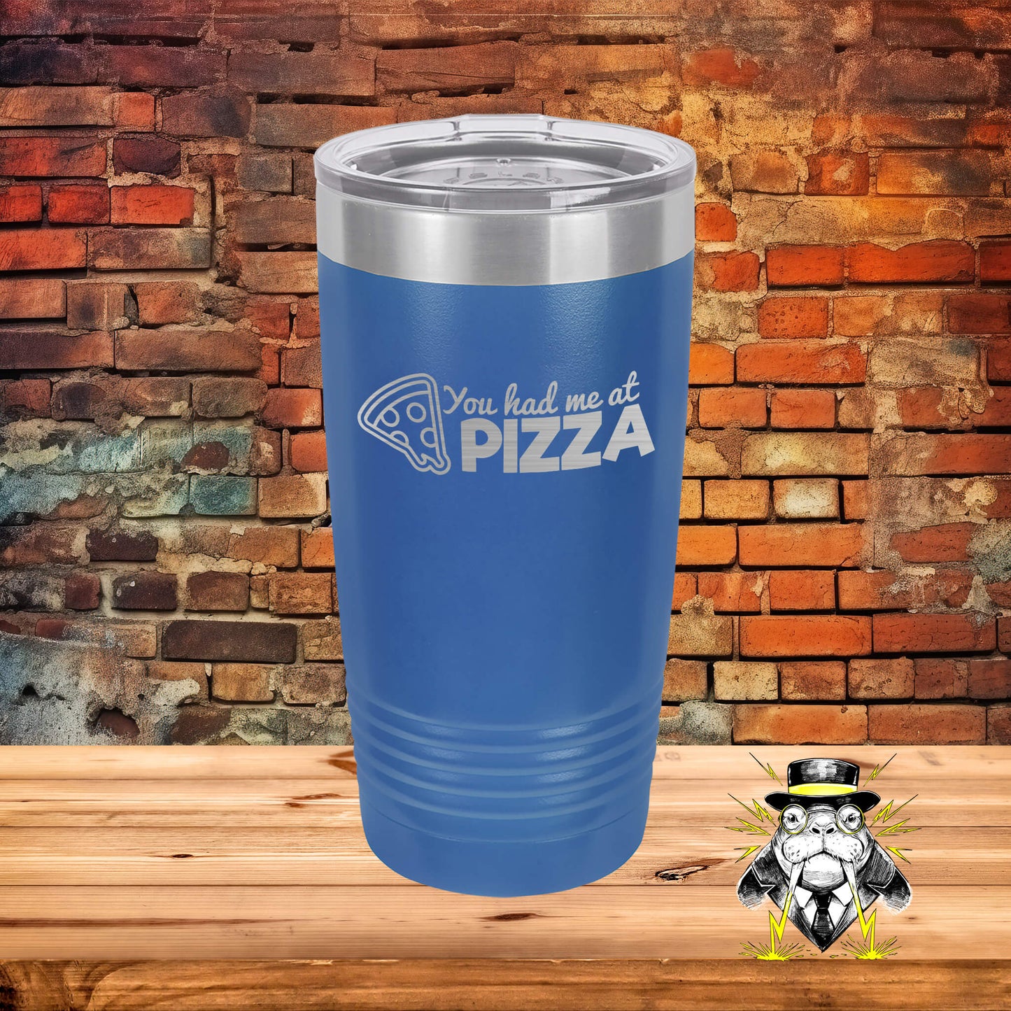 You Had Me at Pizza Engraved Tumbler