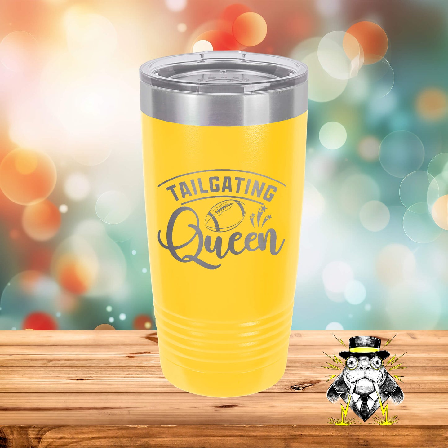 Tailgating Queen Engraved Tumbler