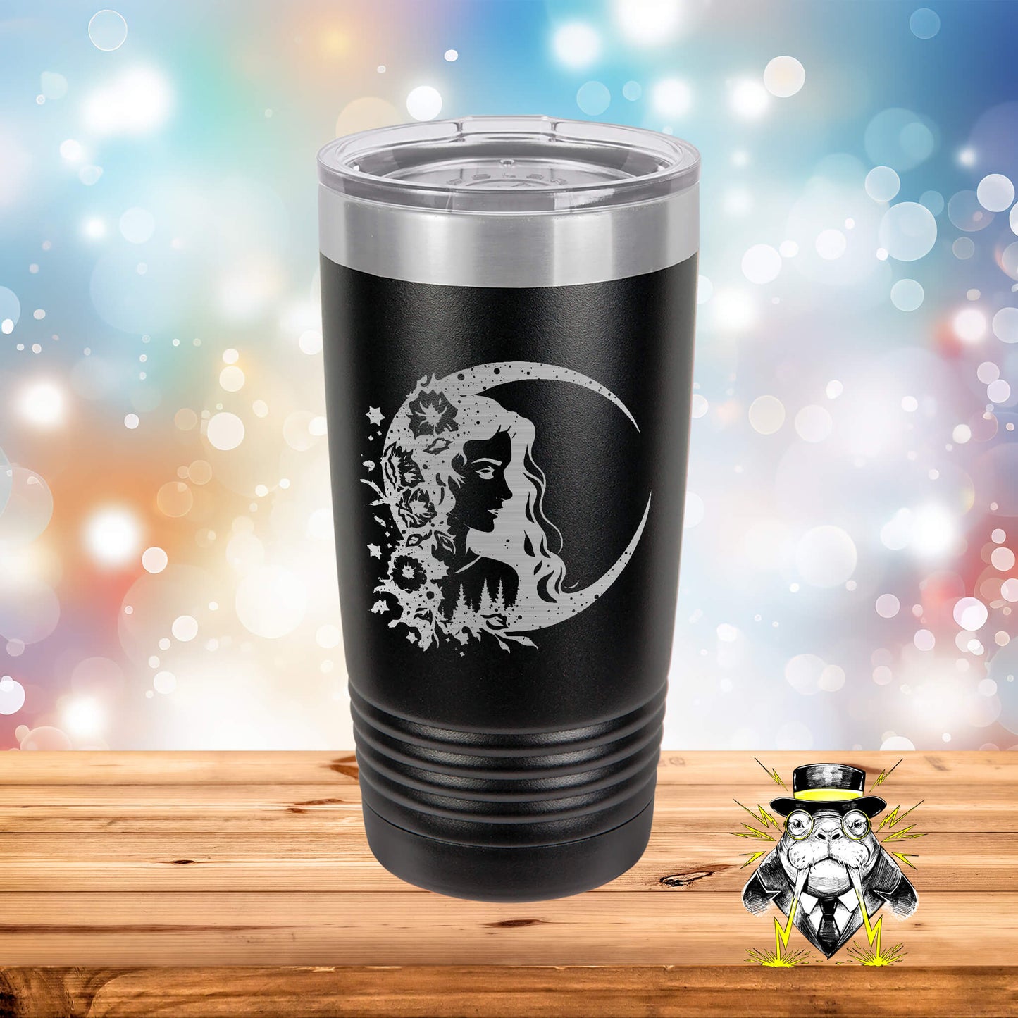 Moon Woman Engraved Tumbler