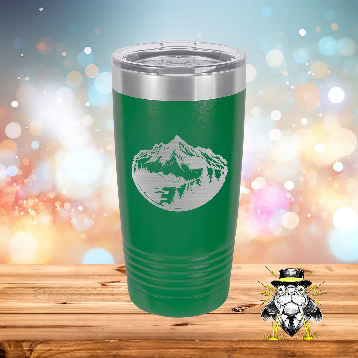 Mountain Engraved Tumbler