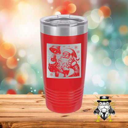 Cheerful Santa Engraved Tumbler