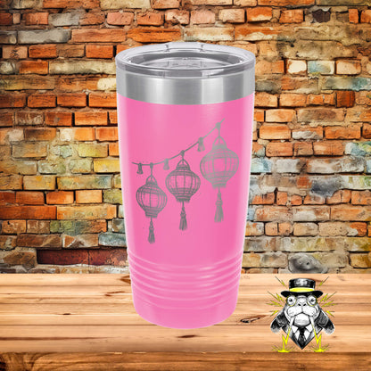 Hanging Lanterns Engraved Tumbler