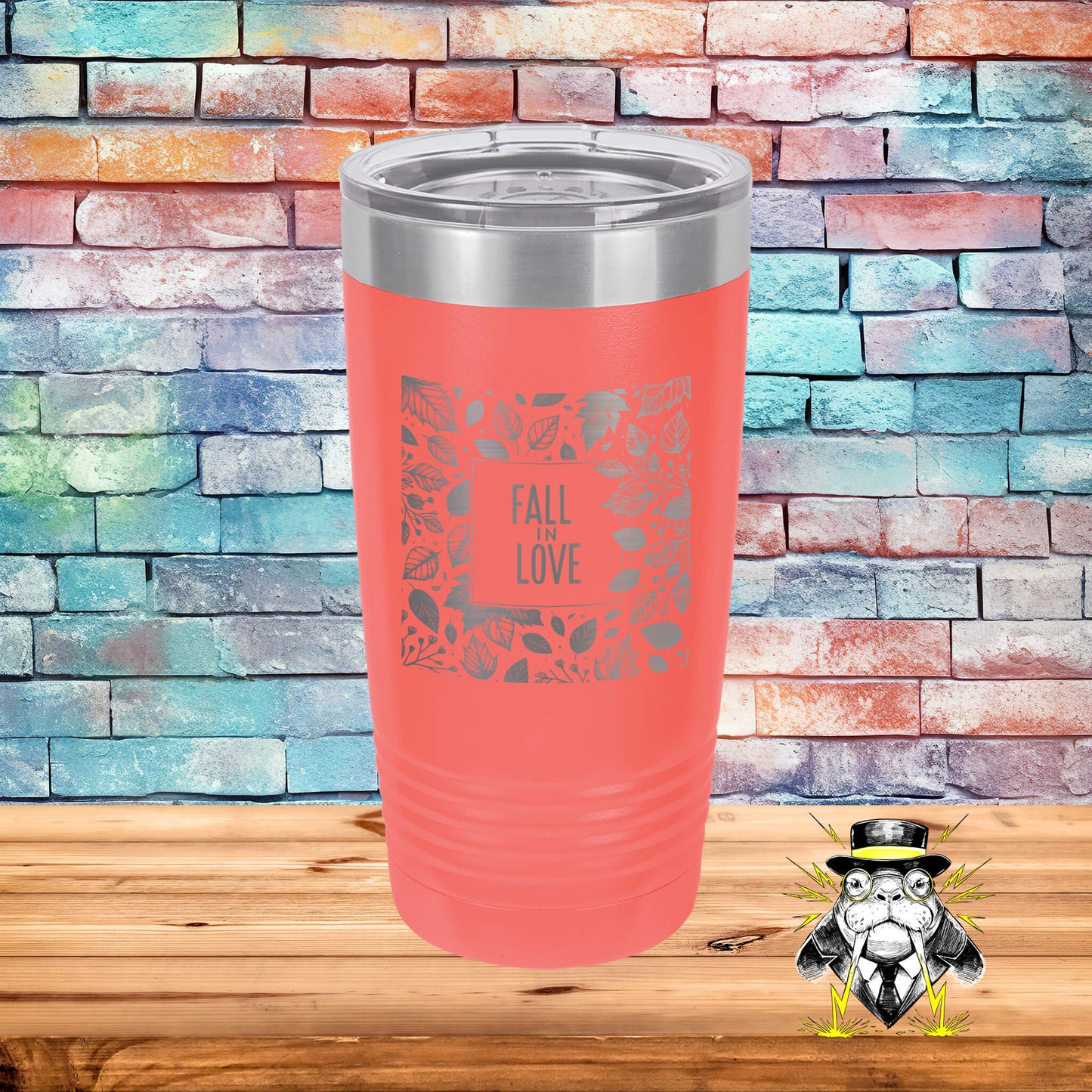 Fall in Love Engraved Tumbler