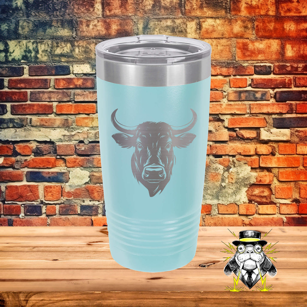 Bulls Head Engraved Tumbler