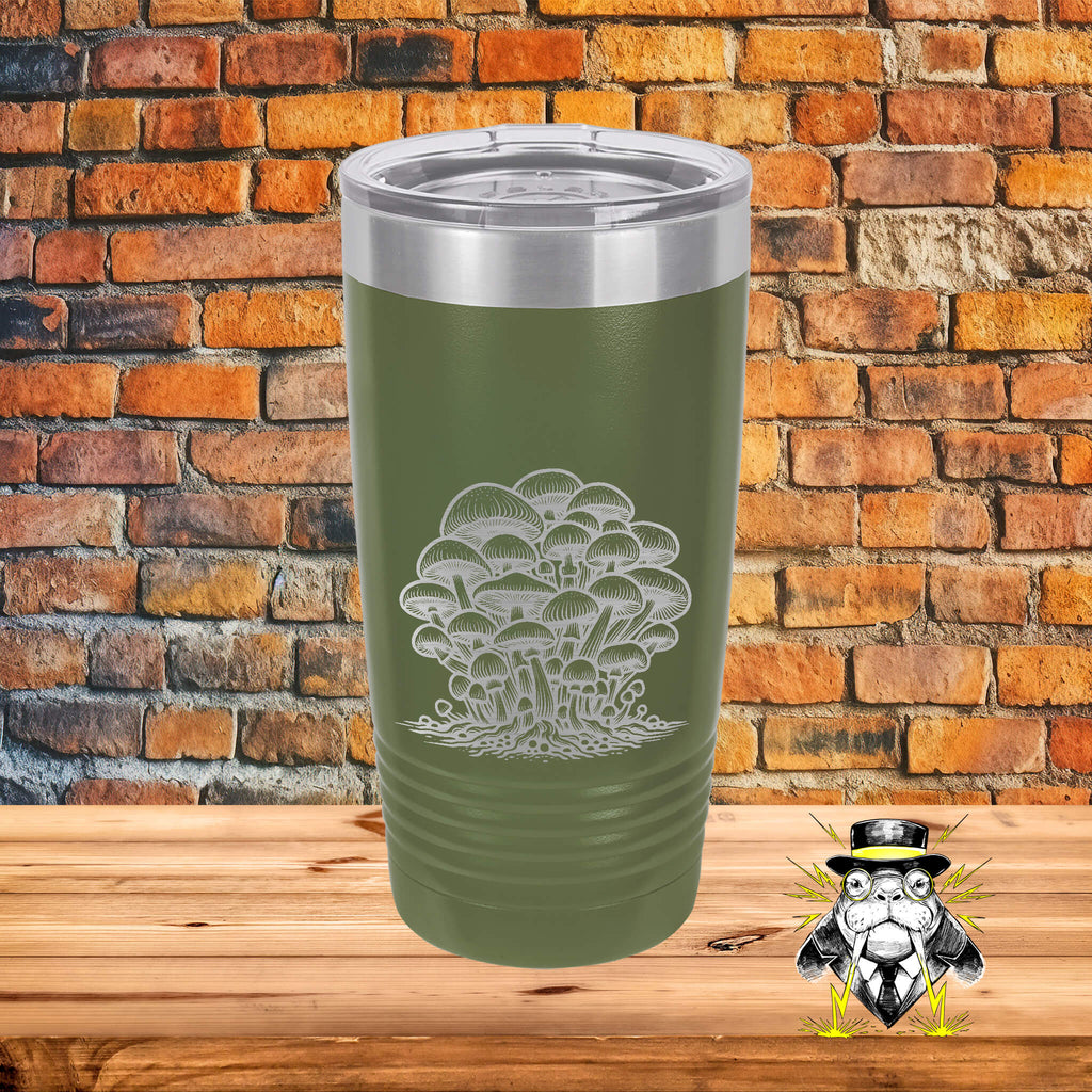 Mushroom Cluster Engraved Tumbler