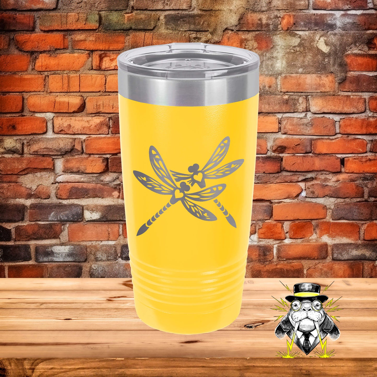 Loving Dragonflies Engraved Tumbler