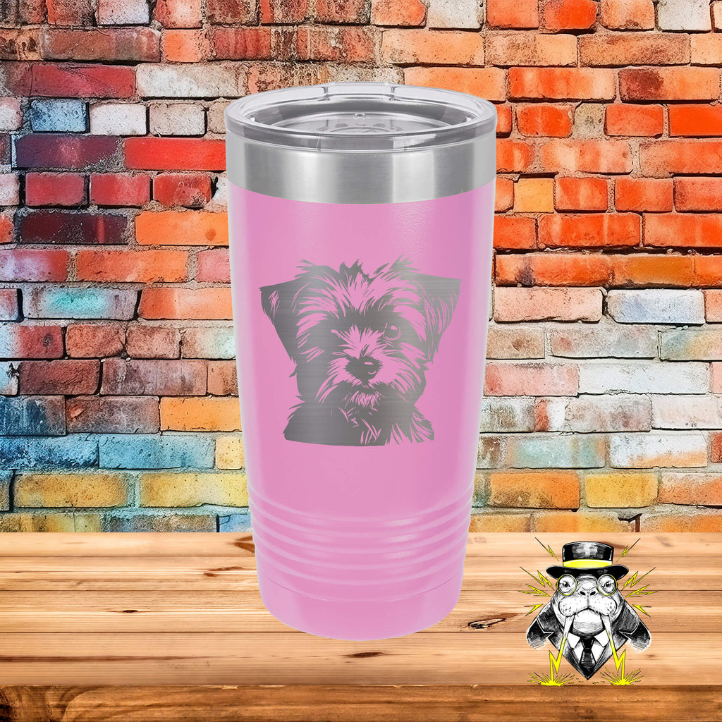 Spunky Morkie Terrier Engraved Tumbler