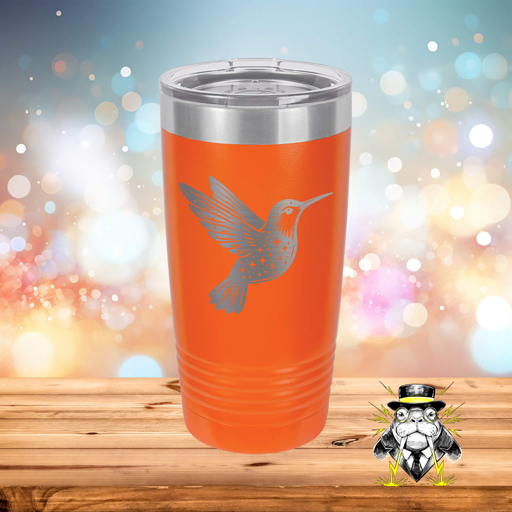 Starry Hummingbird Engraved Tumbler